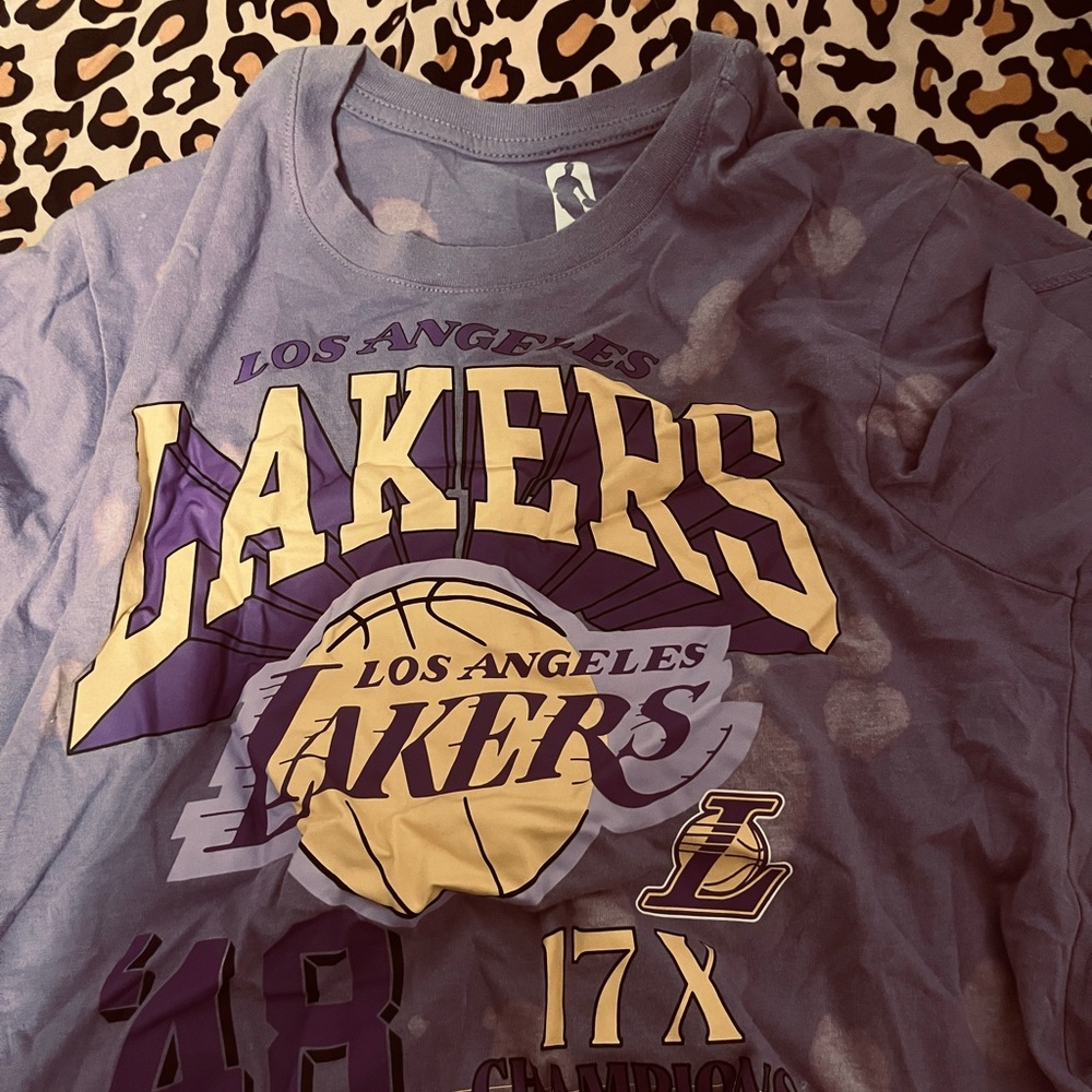 vintage lakers cropped tee #lakers #tiedye - Picture 1 of 3